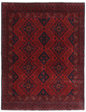 Afghan Hand Knotted Wool Rug 4' 1" x 6' 2" 4' 1" X 6' 2" (124 X 188) / Red / Wool