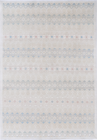 Artemix Hand Knotted Wool Rug 6' 6" X 9' 6" 6' 6" X 9' 6" (198 X 290) / Ivory / Wool