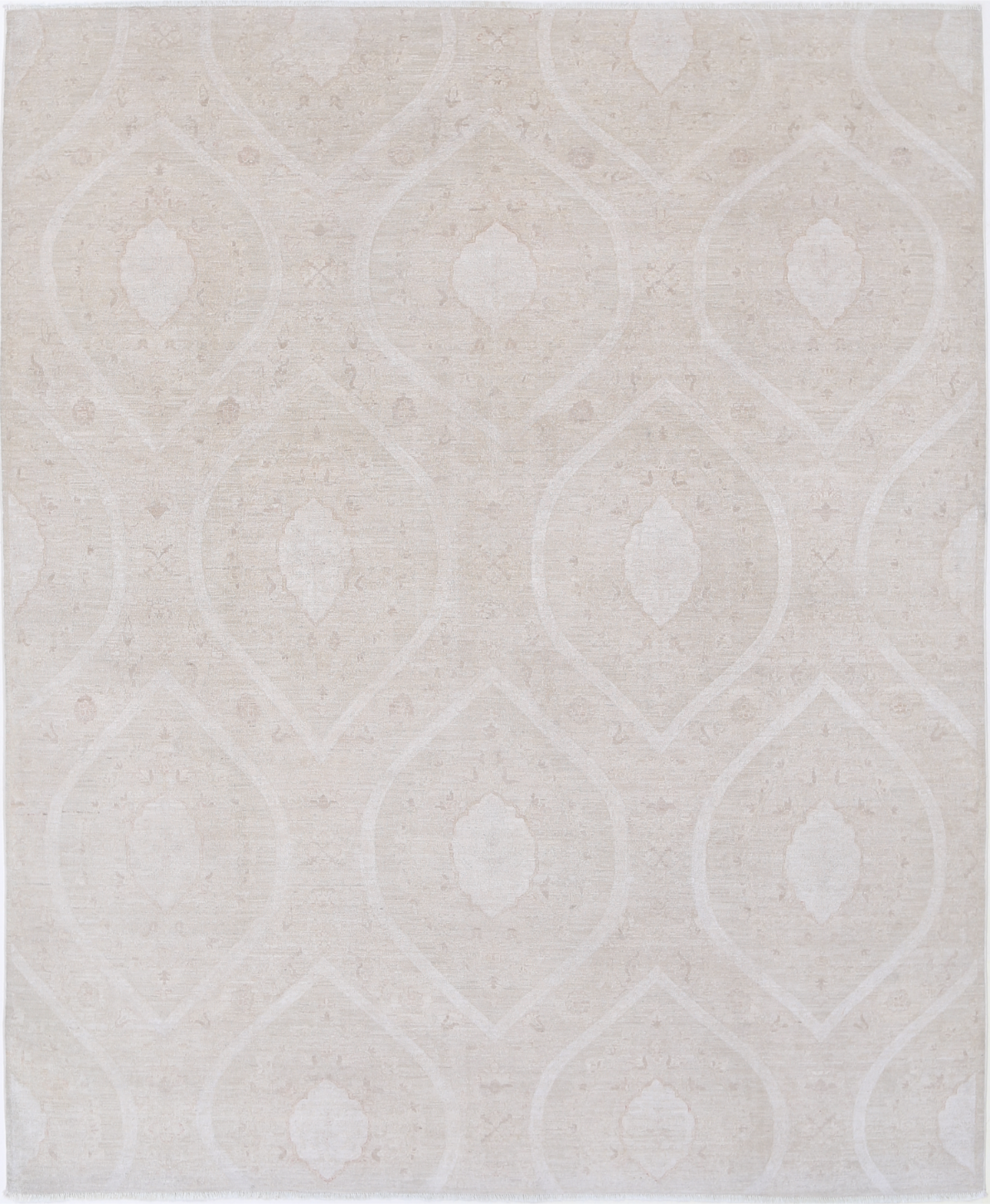 Artemix Hand Knotted Wool Rug 7' 11" X 9' 6" 7' 11" X 9' 6" (241 X 290) / Brown / Wool