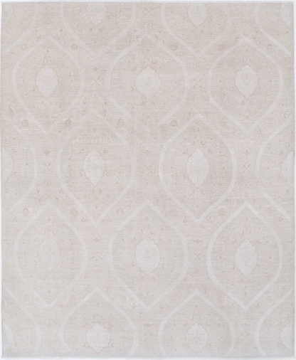 Artemix Hand Knotted Wool Rug 7' 11" X 9' 6" 7' 11" X 9' 6" (241 X 290) / Brown / Wool