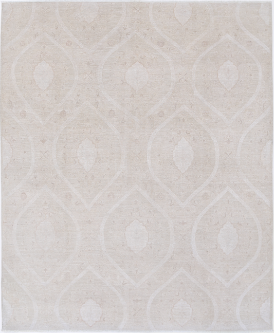 Artemix Hand Knotted Wool Rug 7' 11" X 9' 6" 7' 11" X 9' 6" (241 X 290) / Brown / Wool