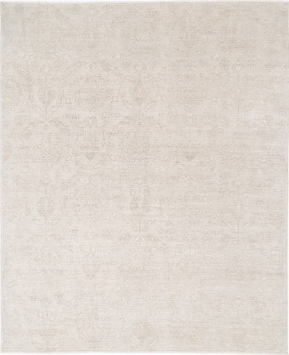 Artemix Hand Knotted Wool Rug 8' 0" X 9' 11" 8' 0" X 9' 11" (244 X 302) / Grey / Wool