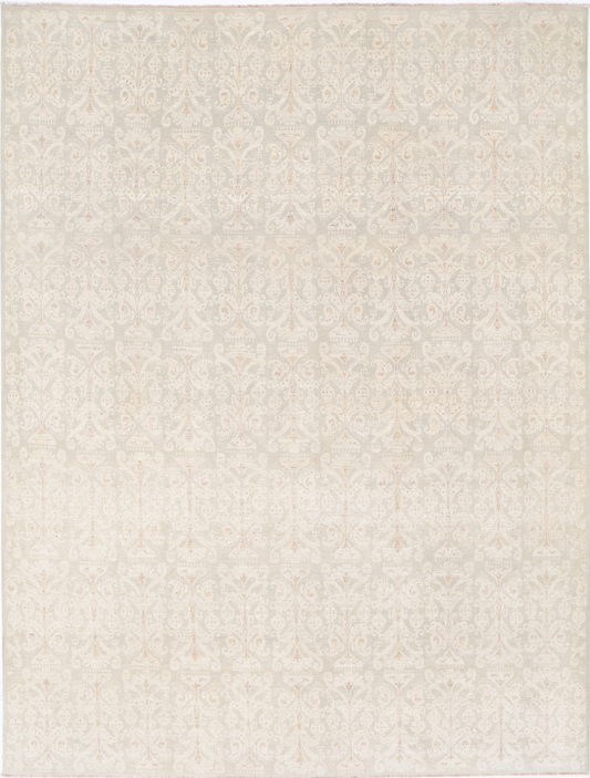 Artemix Hand Knotted Wool Rug 8' 10" X 11' 8" 8' 10" X 11' 8" (269 X 356) / Grey / Wool