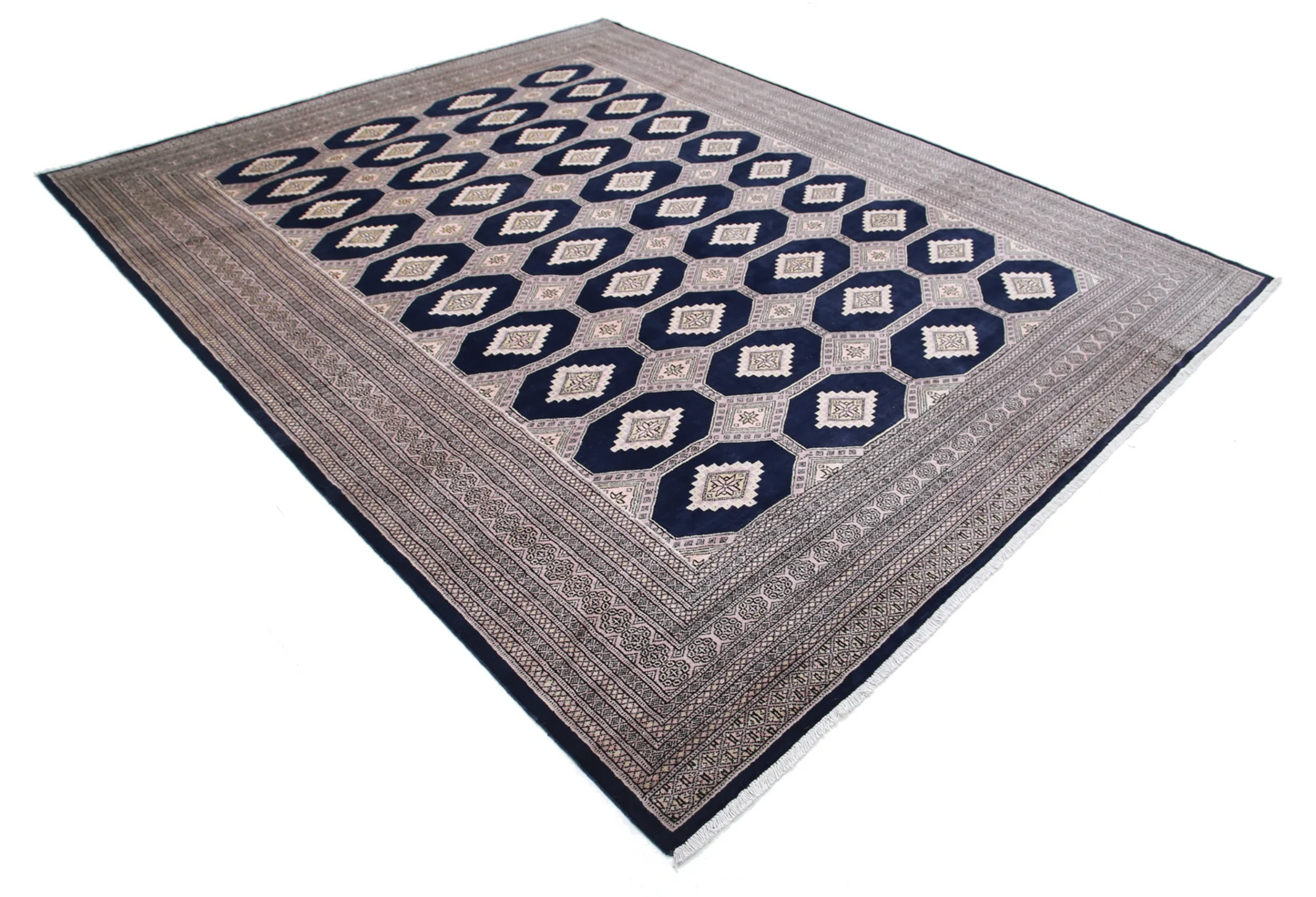 Bokhara Hand Knotted Wool Rug 8' 0" x 9' 9"