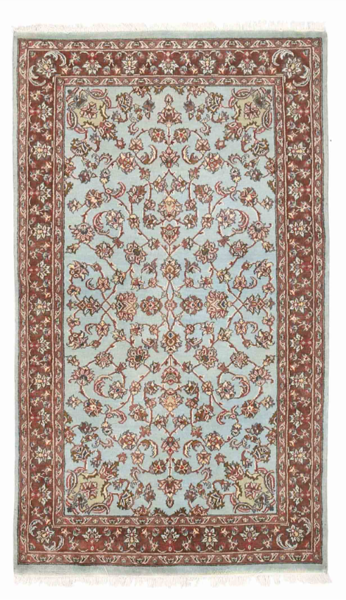 Heritage Hand Knotted Wool Rug 3' 0" x 5' 2" 3' 0" X 5' 2" (91 X 157) / Teal / Wool