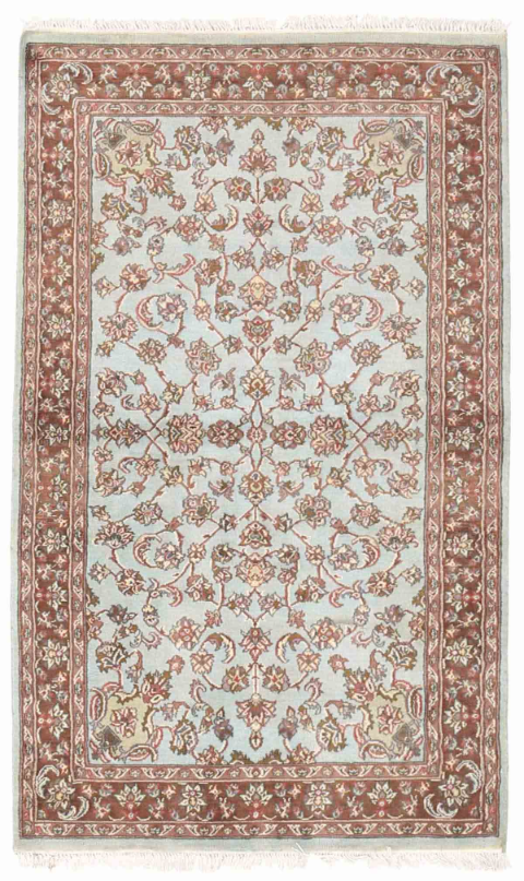 Heritage Hand Knotted Wool Rug 3' 0" x 5' 1" 3' 0" X 5' 1" (91 X 155) / Teal / Wool