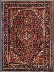 Heritage Hand Knotted Wool Rug 4' 1" x 6' 5" 4' 1" X 6' 5" (124 X 196) / Red / Wool