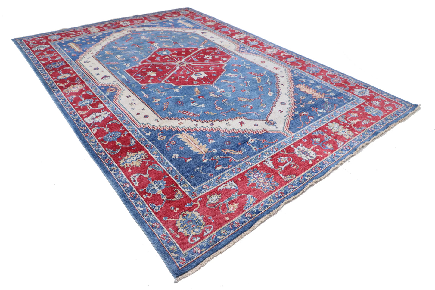 Heriz Power Loomed Wool Rug 8' 2" X 11' 9"