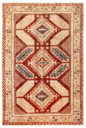 Humna Hand Knotted Wool Rug 6' 6" x 9' 7" 6' 6" X 9' 7" (198 X 292) / Rust / Wool