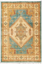 Kazak Hand Knotted Wool Rug 6' 0" x 9' 0" 6' 0" X 9' 0" (183 X 274) / Blue / Wool