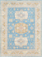 Kazak Hand Knotted Wool Rug 8' 10" x 11' 9" 8' 10" X 11' 9" (269 X 358) / Blue / Wool