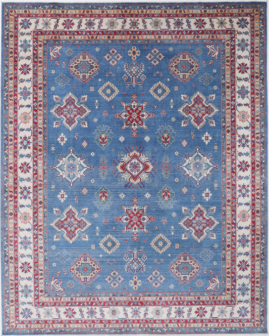 Kazak Power Loomed Wool Rug 9' 3" X 11' 9" 9' 3" X 11' 9" (282 X 358) / Blue / Wool