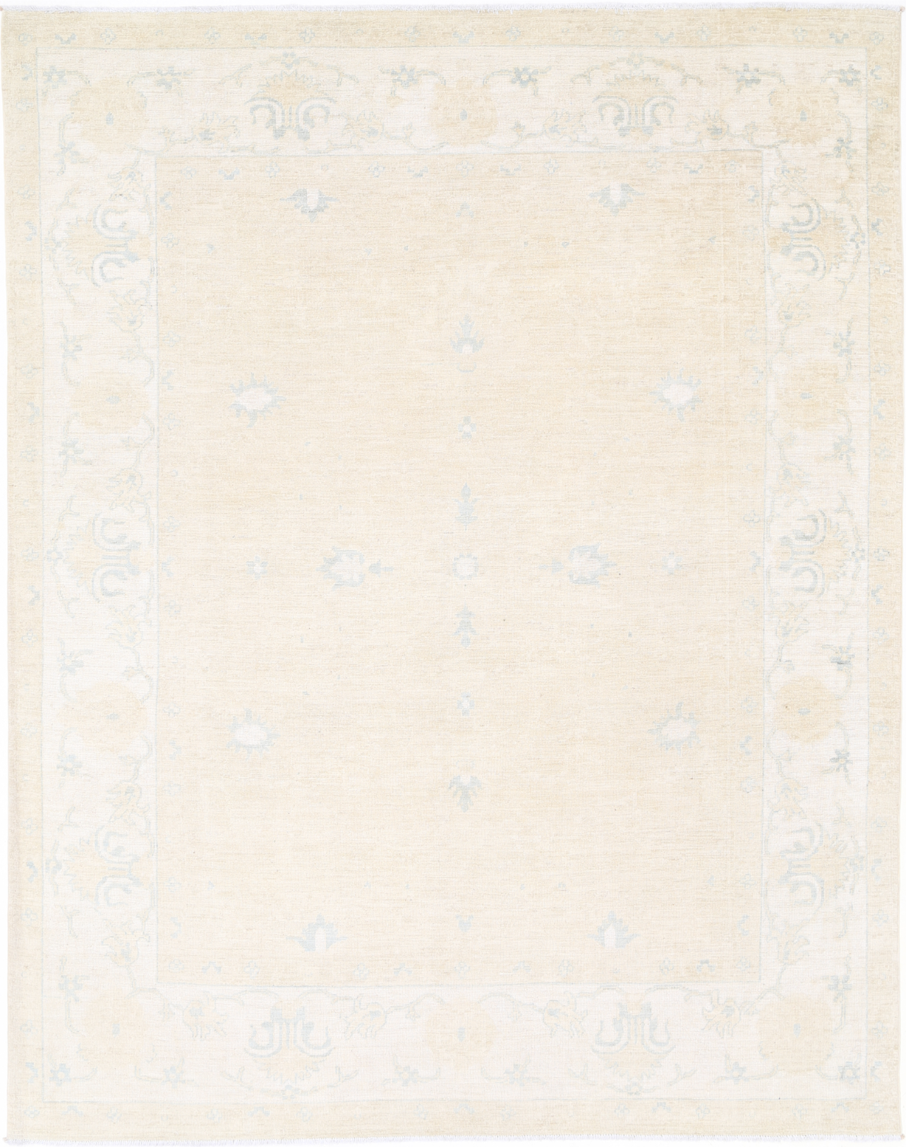 Khotan Hand Knotted Wool Rug 7' 7" X 9' 8" 7' 7" X 9' 8" (231 X 295) / Gold / Wool