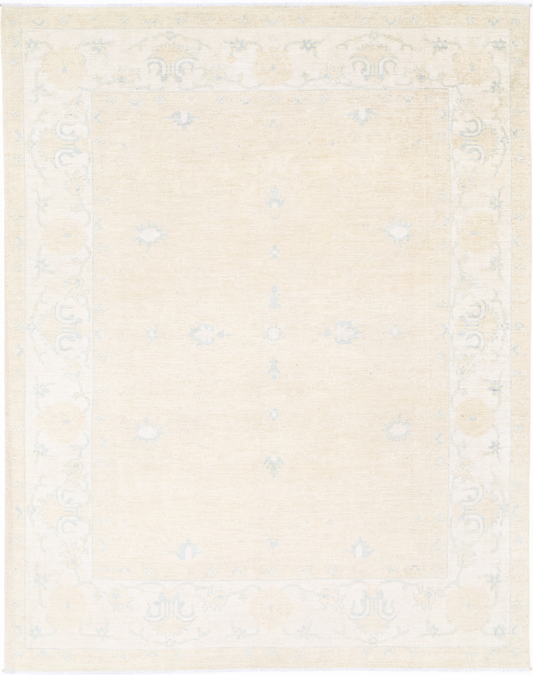 Khotan Hand Knotted Wool Rug 7' 7" X 9' 8" 7' 7" X 9' 8" (231 X 295) / Gold / Wool