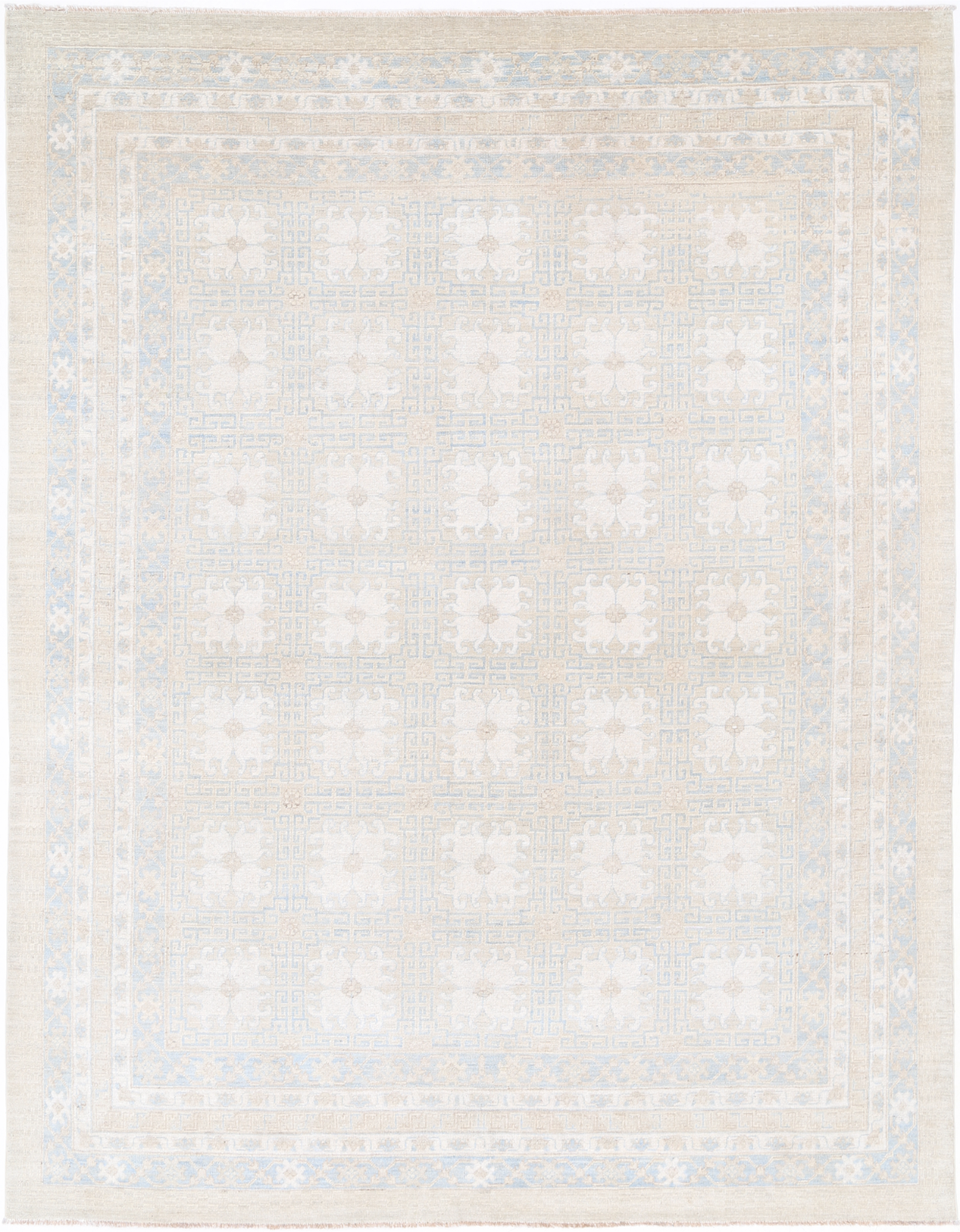 Khotan Hand Knotted Wool Rug 7' 10" X 10' 3"