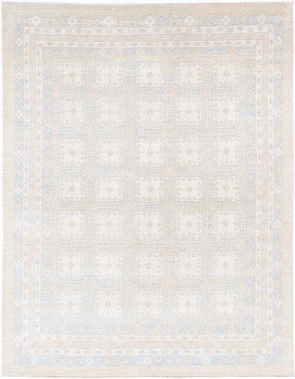 Khotan Hand Knotted Wool Rug 7' 10" X 10' 3"