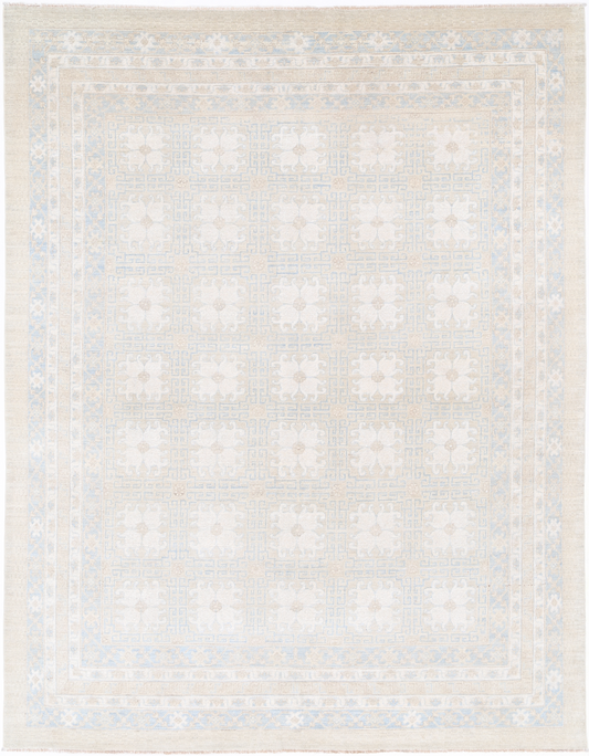 Khotan Hand Knotted Wool Rug 7' 10" X 10' 3"