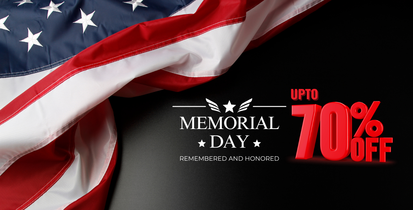 Memorial Day Sale 70% Off
