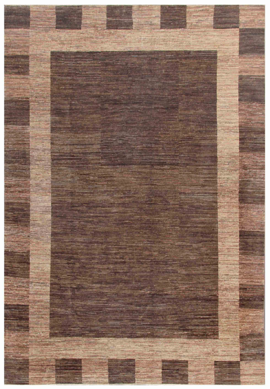 Modcar Hand Knotted Wool Rug 6' 0" x 8' 9" 6' 0" X 8' 9" (183 X 267) / Brown / Wool