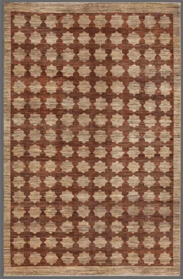 Modcar Hand Knotted Wool Rug 6' 4" x 9' 7" 6' 4" X 9' 7" (193 X 292) / Taupe / Wool