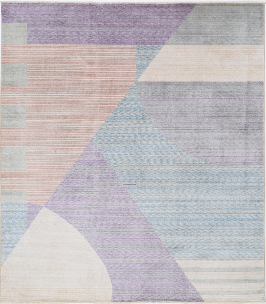 Modern Power Loomed Wool Rug 7' 9" X 9' 0" 7' 9" X 9' 0" (236 X 274) / Multi / Wool