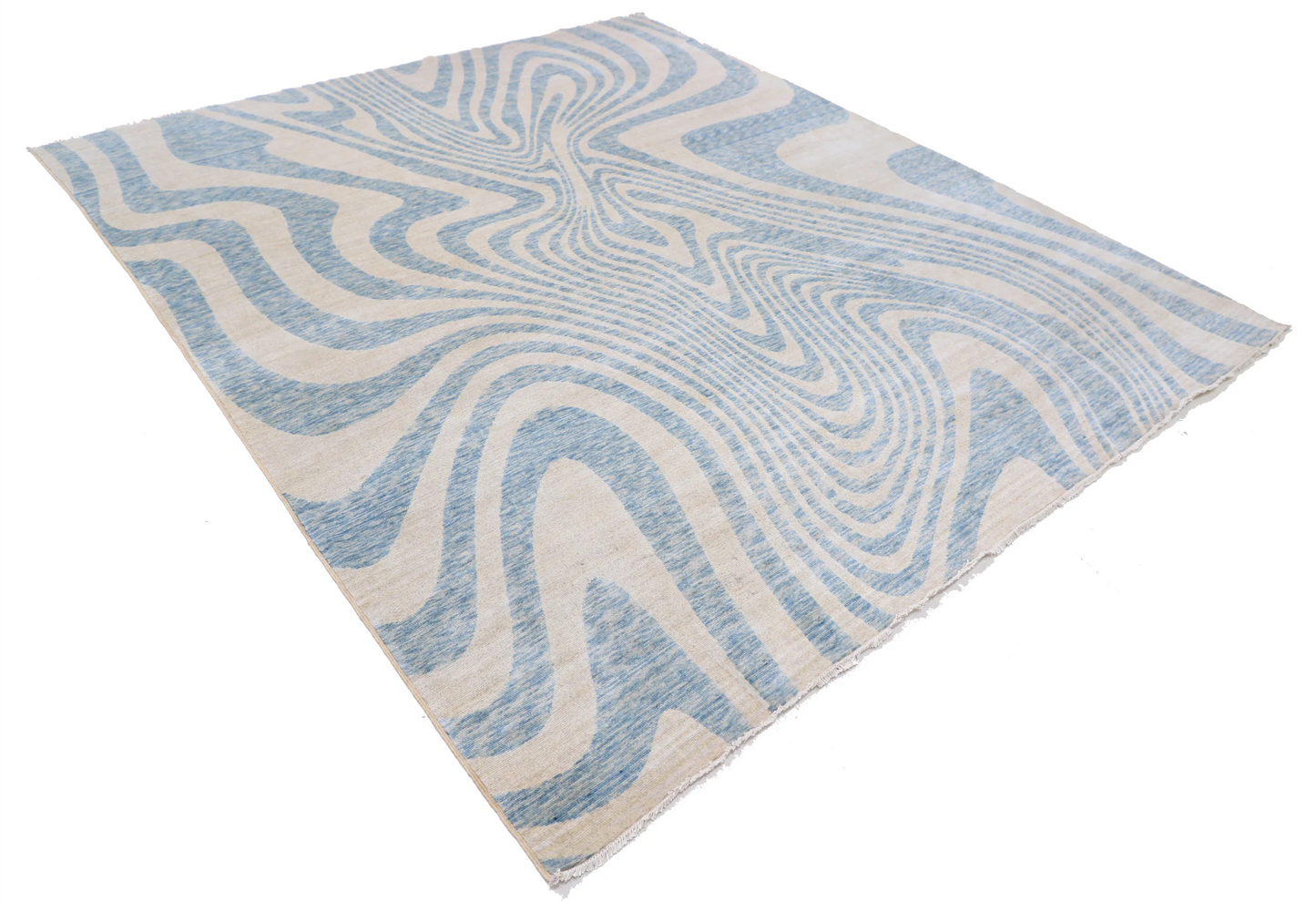 Modern Power Loomed Wool Rug 7' 9" X 9' 1"