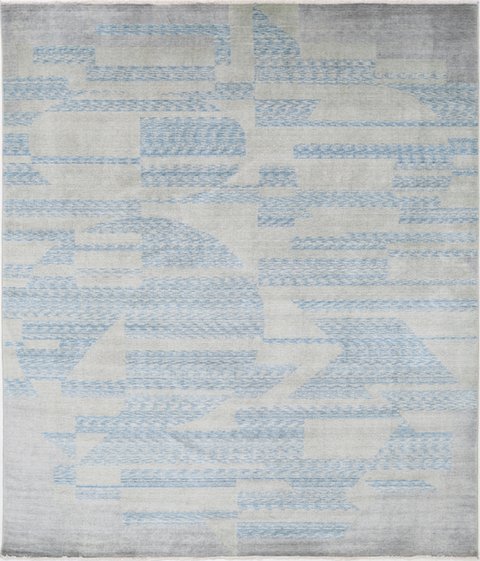 Modern Power Loomed Wool Rug 7' 9" X 9' 1" 7' 9" X 9' 1" (236 X 277) / Multi / Wool