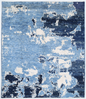 Moroccan Hand Knotted Wool Rug 8' 1" x 9' 7" 8' 1" X 9' 7" (246 X 292) / Blue / Wool