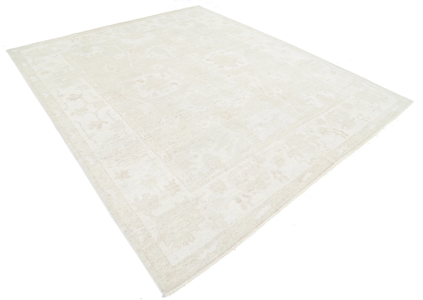 Oushak Hand Knotted Wool Rug 8' 5" X 9' 11"