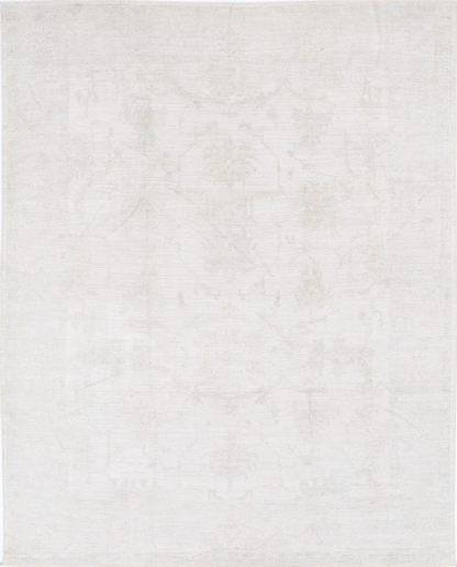 Oushak Hand Knotted Wool Rug 7' 11" X 9' 10" 7' 11" X 9' 10" (241 X 300) / Ivory / Wool