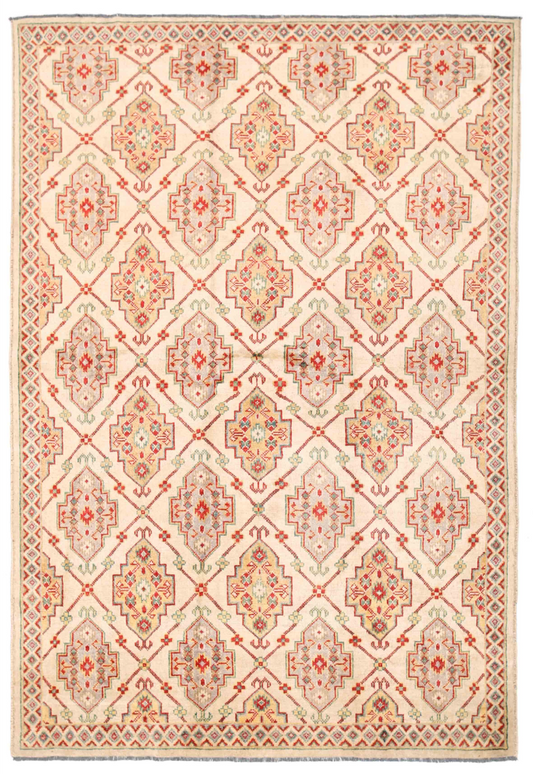 Revival Hand Knotted Wool Rug 5' 5" x 8' 0" 5' 5" X 8' 0" (165 X 244) / Ivory / Wool