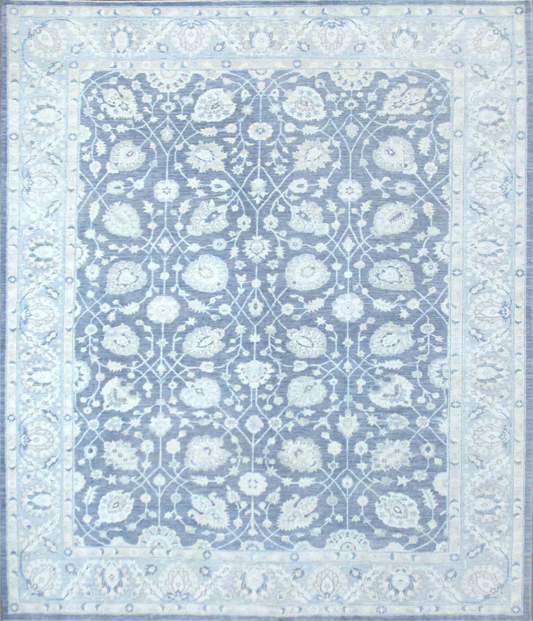 Serenity Hand Knotted Wool Rug 9' 7" x 11' 0" 9' 7" X 11' 0" (292 X 335) / Grey / Wool