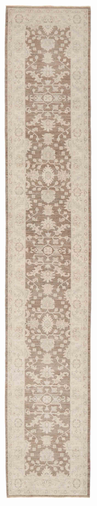 Serenity Hand Knotted Wool Rug 2' 7" x 14' 7" 2' 7" X 14' 7" (79 X 445) / Taupe / Wool