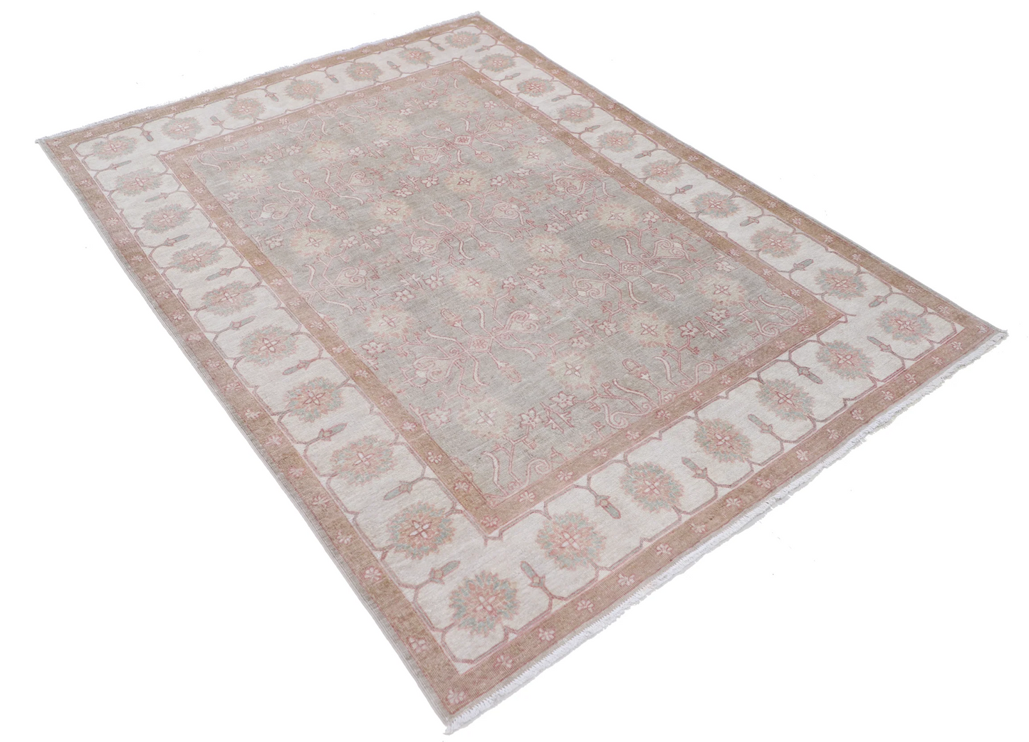 Serenity Hand Knotted Wool Rug 4' 9" X 6' 6"