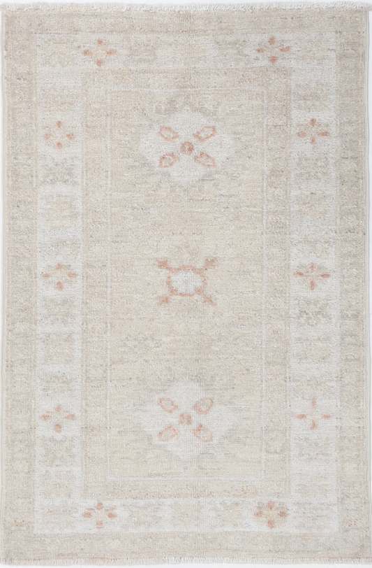 Serenity Hand Knotted Wool Rug 1' 11" X 3' 0" 1' 11" X 3' 0" (58 X 91) / Brown / Wool