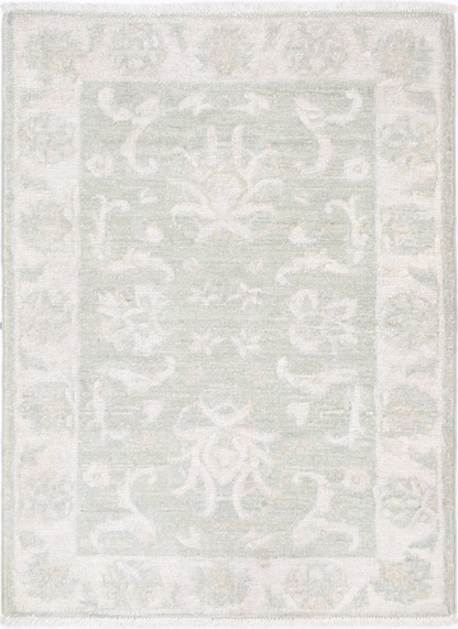 Serenity Hand Knotted Wool Rug 2' 2" X 3' 0" 2' 2" X 3' 0" (66 X 91) / Green / Wool