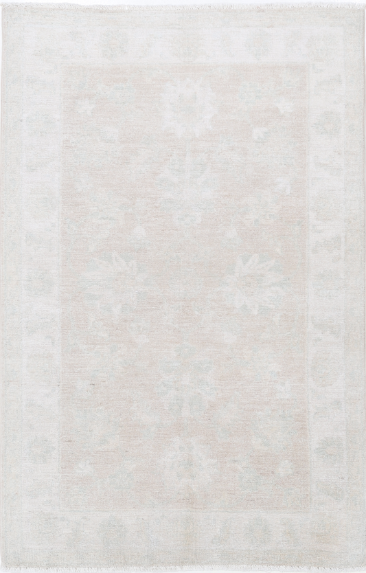 Serenity Hand Knotted Wool Rug 3' 1" X 4' 10" 3' 1" X 4' 10" (94 X 147) / Brown / Wool