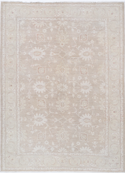 Serenity Hand Knotted Wool Rug 6' 0" X 8' 4" 6' 0" X 8' 4" (183 X 254) / Brown / Wool