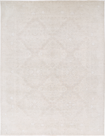 Serenity Hand Knotted Wool Rug 9' 3" X 11' 10" 9' 3" X 11' 10" (282 X 361) / Brown / Wool