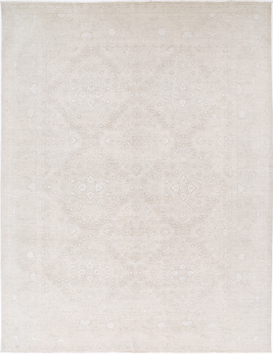 Serenity Hand Knotted Wool Rug 9' 3" X 11' 10" 9' 3" X 11' 10" (282 X 361) / Brown / Wool