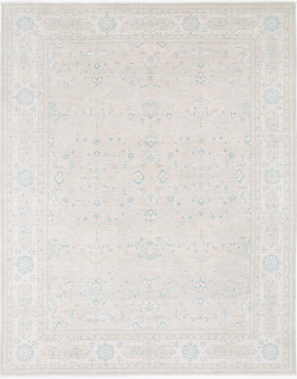 Serenity Hand Knotted Wool Rug 9' 1" X 11' 5" 9' 1" X 11' 5" (277 X 348) / Brown / Wool