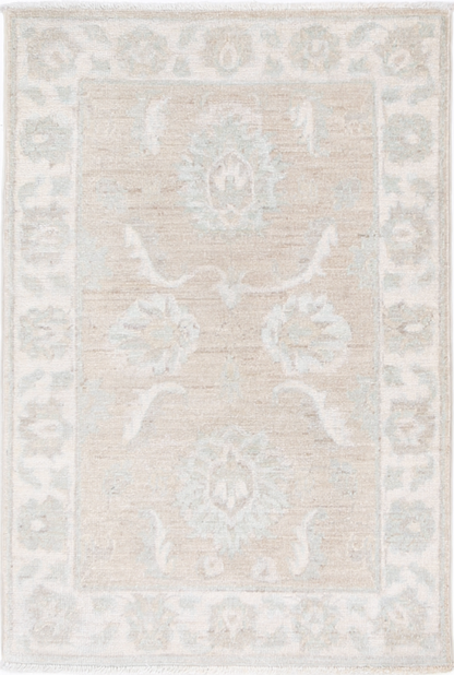 Serenity Hand Knotted Wool Rug 2' 2" X 3' 4" 2' 2" X 3' 4" (66 X 102) / Brown / Wool