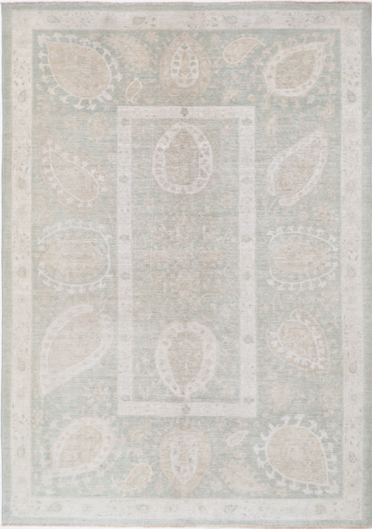 Serenity Hand Knotted Wool Rug 6' 0" X 8' 7"