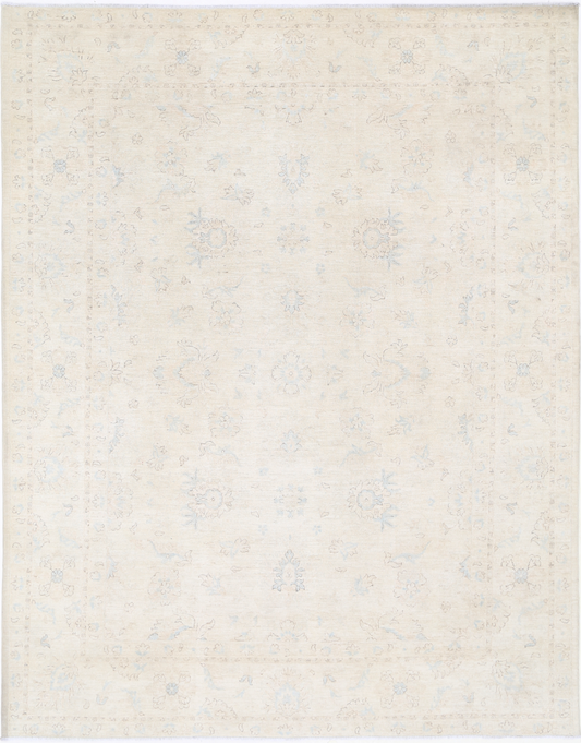 Serenity Hand Knotted Wool Rug 8' 11" X 11' 4" 8' 11" X 11' 4" (272 X 345) / Ivory / Wool