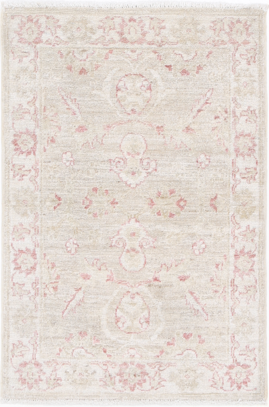 Serenity Hand Knotted Wool Rug 2' 0" X 3' 1" 2' 0" X 3' 1" (61 X 94) / Green / Wool