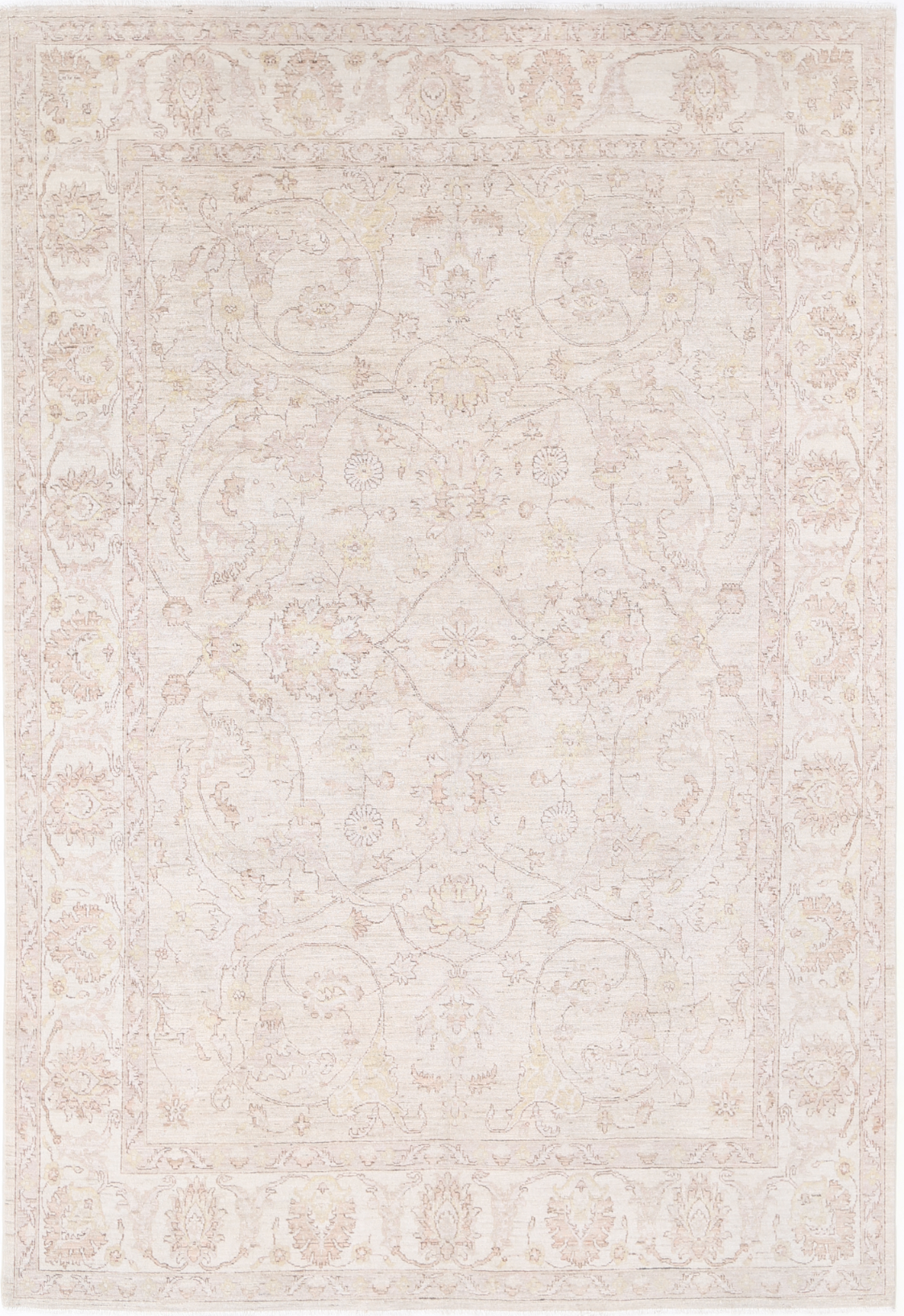 Serenity Hand Knotted Wool Rug 7' 8" X 11' 4" 7' 8" X 11' 4" (234 X 345) / Brown / Wool