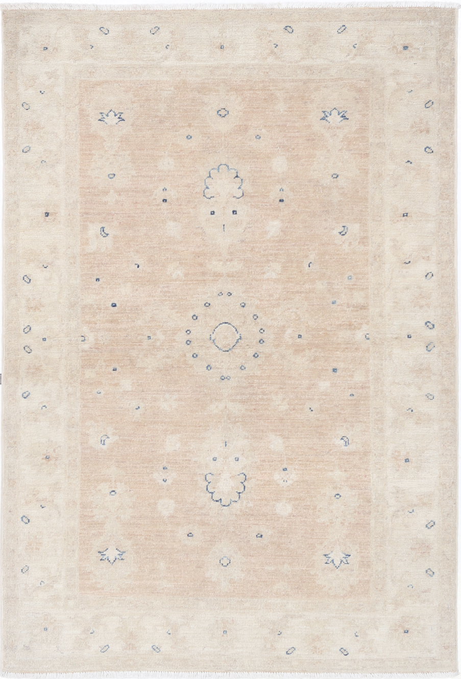 Serenity Hand Knotted Wool Rug 3' 3" X 4' 11" 3' 3" X 4' 11" (99 X 150) / Brown / Wool