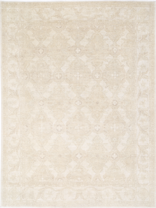 Serenity Hand Knotted Wool Rug 9' 10" X 13' 4" 9' 10" X 13' 4" (300 X 406) / Brown / Wool