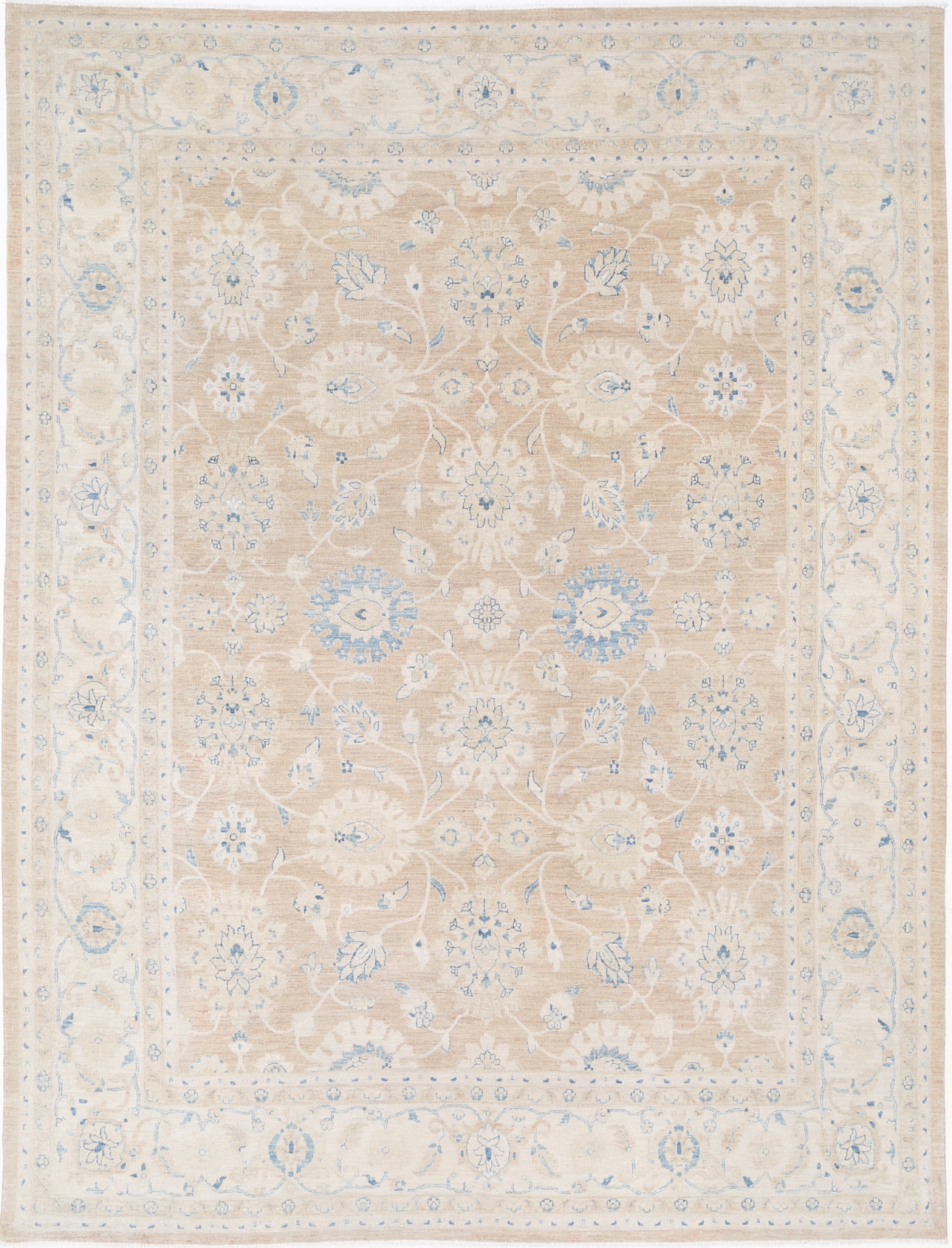 Serenity Hand Knotted Wool Rug 8' 9" X 11' 8" 8' 9" X 11' 8" (267 X 356) / Brown / Wool