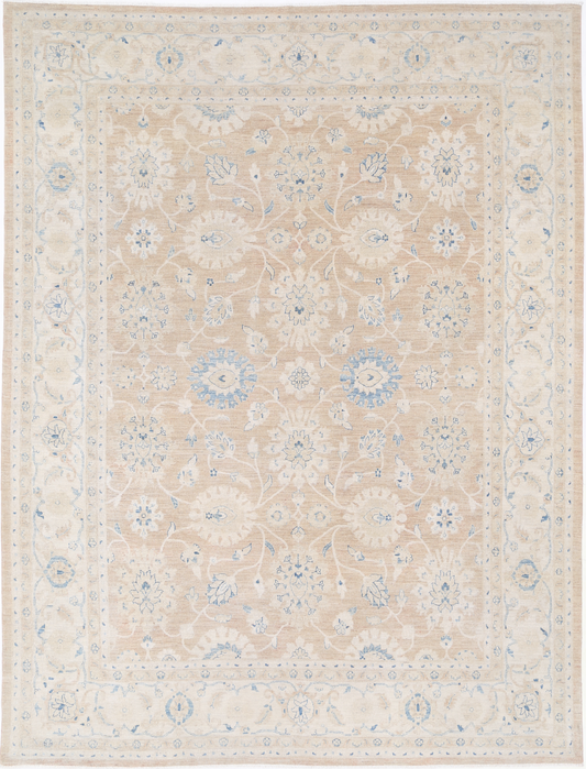 Serenity Hand Knotted Wool Rug 8' 9" X 11' 8" 8' 9" X 11' 8" (267 X 356) / Brown / Wool